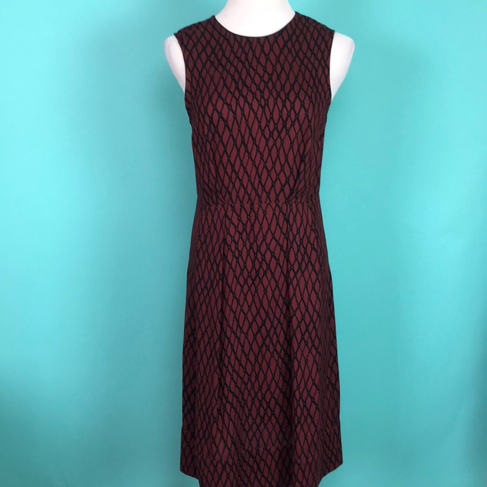 Marni Burgundy Sleeveless Dress Size 40 Italy